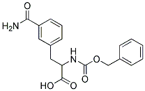 2-{[(benzyloxy)carbonyl]amino}-3-(3-carbamoylphenyl)propanoic acid 结构式