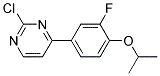 2-Chloro-4-(3-fluoro-4-isopropoxy-phenyl)-pyrimidine 结构式