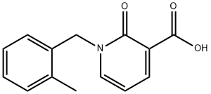 1-(2-methylbenzyl)-2-oxo-1,2-dihydropyridine-3-carboxylic acid 结构式