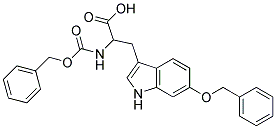 2-{[(benzyloxy)carbonyl]amino}-3-[6-(benzyloxy)-1H-indol-3-yl]propanoic acid 结构式