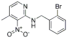 (2-Bromo-benzyl)-(4-methyl-3-nitro-pyridin-2-yl)-amine 结构式