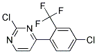 2-Chloro-4-(4-chloro-2-trifluoromethyl-phenyl)-pyrimidine 结构式