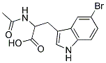 2-(acetylamino)-3-(5-bromo-1H-indol-3-yl)propanoic acid 结构式