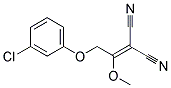 [2-(3-chlorophenoxy)-1-methoxyethylidene]propanedinitrile 结构式