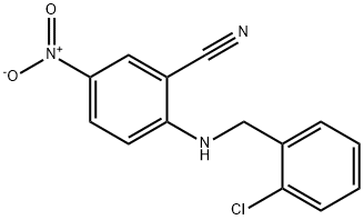 2-(2-Chloro-benzylamino)-5-nitro-benzonitrile 结构式