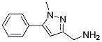 1-(1-methyl-5-phenyl-1H-pyrazol-3-yl)methanamine 结构式