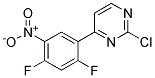 2-Chloro-4-(2,4-difluoro-5-nitro-phenyl)-pyrimidine 结构式