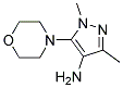 1,3-dimethyl-5-morpholin-4-yl-1H-pyrazol-4-amine 结构式