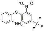 2-AMINO-2'-NITRO-4'-(TRIFLUOROMETHYL)DIPHENYL SULFIDE 结构式