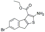 2-AMINO-6-BROMO-8H-1-THIA-CYCLOPENTA[A]INDENE-3-CARBOXYLIC ACID ETHYL ESTER 结构式