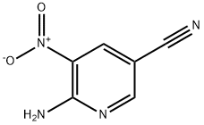 2-氨基-5-氰基-3-硝基吡啶 结构式