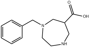 1-苯基-1,4-二氮杂环庚烷-6-羧酸 结构式