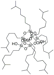 1,3,5,7,9,11,14-HEPTA-ISOOCTYLTRICYCLO[7.3.3.1(5,11)]HEPTASILOXANE-ENDO-3,7,14-TRIOL 结构式