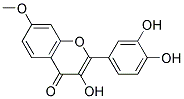 2-(3,4-DIHYDROXYPHENYL)-3-HYDROXY-7-METHOXY-4-CHROMENONE 结构式