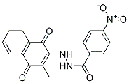 2'-(3-METHYL-1,4-DIOXO-1,4-DIHYDRO-2-NAPHTHYL)-4-NITROBENZOHYDRAZIDE 结构式