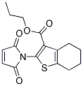 2-(2,5-Dioxo-2,5-dihydro-pyrrol-1-yl)-4,5,6,7-tetrahydro-benzo[b]thiophene-3-carboxylicacidpropylester 结构式