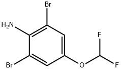 2,6-Dibromo-4-(difluoromethoxy)aniline 结构式