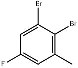 1,2-二溴-5-氟-3-甲基苯 结构式
