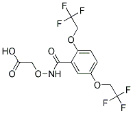 2-(2,5-Bis(2,2,2-trifluoroethoxy)benzamidooxy)aceticacid 结构式