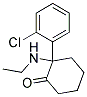 2-(2-chlorophenyl)-2-(N-ethylamino)cyclohexanone 结构式