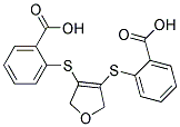 2-((4-[(2-carboxyphenyl)thio]-2,5-dihydrofuran-3-yl)thio)benzoic acid 结构式