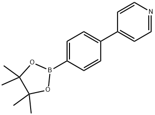 4-(4-吡啶基)苯硼酸频哪醇酯 结构式