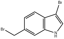 3-溴-6-溴甲基吲哚 结构式