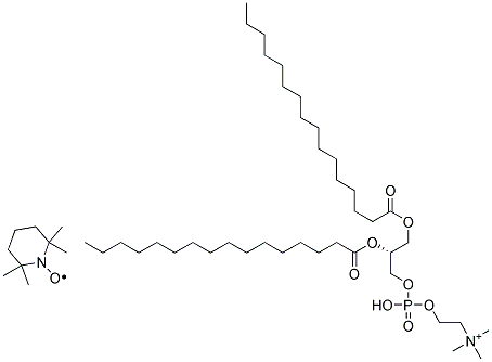 1,2-DIPALMITOYL-SN-GLYCERO-3-PHOSPHO(TEMPO)CHOLINE;16:0 TEMPO PC 结构式
