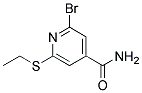 2-BROMO-6-(ETHYLTHIO)-4-PYRIDINECARBOXAMIDE 结构式