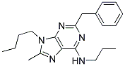 2-BENZYL-9-BUTYL-8-METHYL-N-PROPYL-9H-PURIN-6-AMINE 结构式