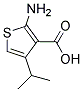 2-AMINO-4-ISOPROPYL-THIOPHENE-3-CARBOXYLIC ACID 结构式