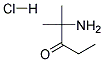 2-AMINO-2-METHYL-3-PENTANONE HYDROCHLORIDE 结构式