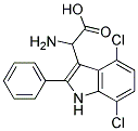 2-AMINO-2-(4,7-DICHLORO-2-PHENYL-1H-INDOL-3-YL)ACETIC ACID 结构式