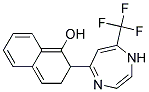 2,3-DIHYDRO-2-[7-TRIFLUOROMETHYL-1H-1,4-DIAZEPIN-5-YL]-1-NAPHTHOL 结构式