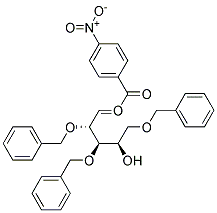 2,3,5-TRI-O-BENZYL-1-O-(P-NITROBENZOYL)-D-ARABINOSE 结构式