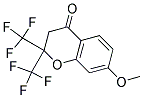 2,2-BIS(TRIFLUOROMETHYL)-7-METHOXYCHROMAN-4-ONE 结构式