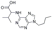 2-(9-BUTYL-9H-PURIN-6-YLAMINO)-3-METHYLBUTANOIC ACID 结构式