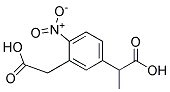 2-(3-CARBOXYLMETHYL-4-NITROPHENYL) PROPIONIC ACID 结构式