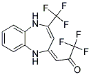 2-(3,3,3-TRIFLUORO-ACETONYLIDENE)-4-TRFLUOROMETHYL-1H-BENZO-[B][1,4]-DIAZEPINE 结构式