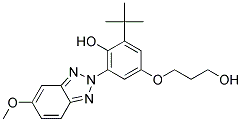 2-(1,1-DIMETHYLETHYL)-4-(3-HYDROXYPROPOXY)-6-(5-METHOXY-2H-BENZOTRIZAOLE-2-YL)PHENOL 结构式