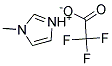 1-METHYLIMIDAZOLIUM TRIFLUOROACETATE 结构式