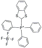 1,3-BENZODITHIOL-2-YLTRIPHENYL PHOSPHONIUM TETRAFLUOROBORATE 结构式