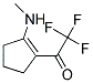 1-(N-METHYLAMINO)-2-TRIFLUOROACETYL-CYCLOPENT-1-ENE 结构式