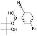 2-氰基-5-溴-苯硼酸新戊二醇环酯 结构式