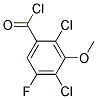 3-甲氧基-5-氟-2，4-二氯苯甲酰氯 结构式