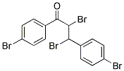 1,3-Bis(4-bromophenyl)-2,3-dibromopropanone 结构式
