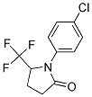 1-(4-CHLOROPHENYL)-5-(TRIFLUOROMETHYL)PYRROLIDIN-2-ONE 结构式