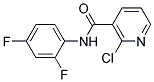 2-CHLORO-N-(2,4-DIFLUOROPHENYL)NICOTINAMIDE, TECH 结构式