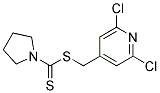 (2,6-DICHLORO-4-PYRIDYL)METHYL PYRROLIDINE-1-CARBODITHIOATE, TECH 结构式