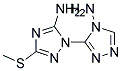 1-(4-AMINO-4H-1,2,4-TRIAZOL-3-YL)-3-(METHYLTHIO)-1H-1,2,4-TRIAZOL-5-AMINE, TECH 结构式